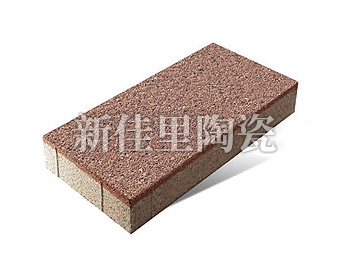 黑龍江陶瓷透水磚300*600mm 棕色